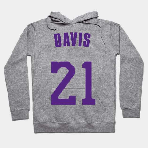 Anthony Davis Jersey - NBA Los Angeles Lakers Hoodie by xavierjfong